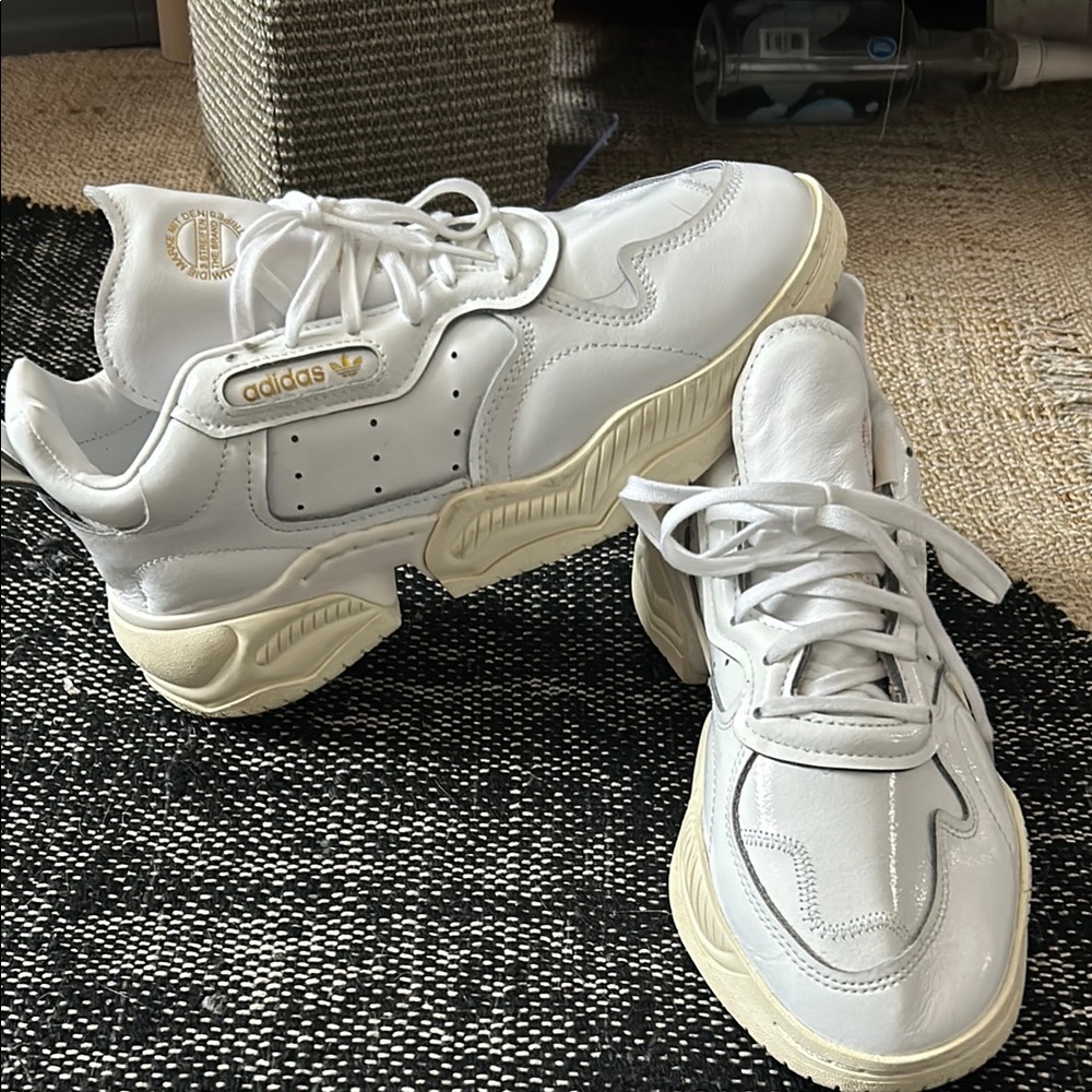 adidas Women's Athletic Shoes - White and Cream